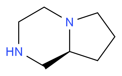(8aS)-octahydropyrrolo[1,2-a]piperazine_分子结构_CAS_93643-24-4