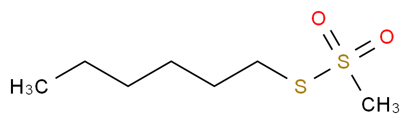 1-(methanesulfonylsulfanyl)hexane_分子结构_CAS_53603-16-0