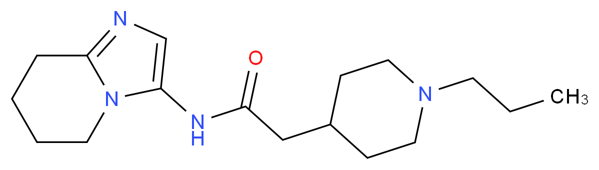 2-(1-propylpiperidin-4-yl)-N-(5,6,7,8-tetrahydroimidazo[1,2-a]pyridin-3-yl)acetamide_分子结构_CAS_)