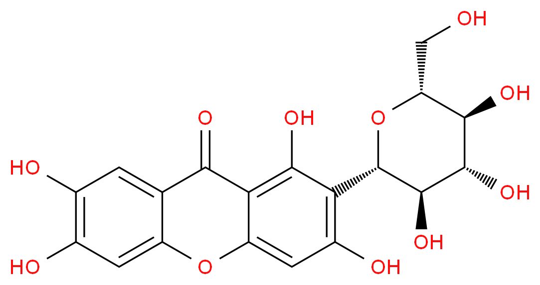 Mangiferin_分子结构_CAS_4773-96-0)