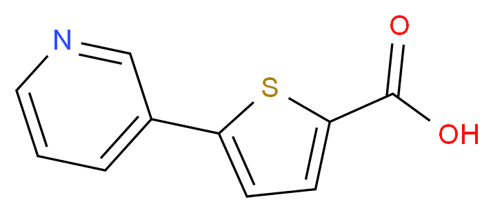 5-pyrid-3-ylthiophene-2-carboxylic acid_分子结构_CAS_278803-20-6)