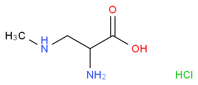α-Amino-β-methylaminopropionic Acid Hydrochloride_分子结构_CAS_20790-76-5)