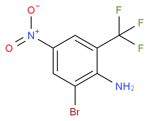 2-Amino-3-bromo-5-nitrobenzotrifluoride 95+%_分子结构_CAS_400-66-8)