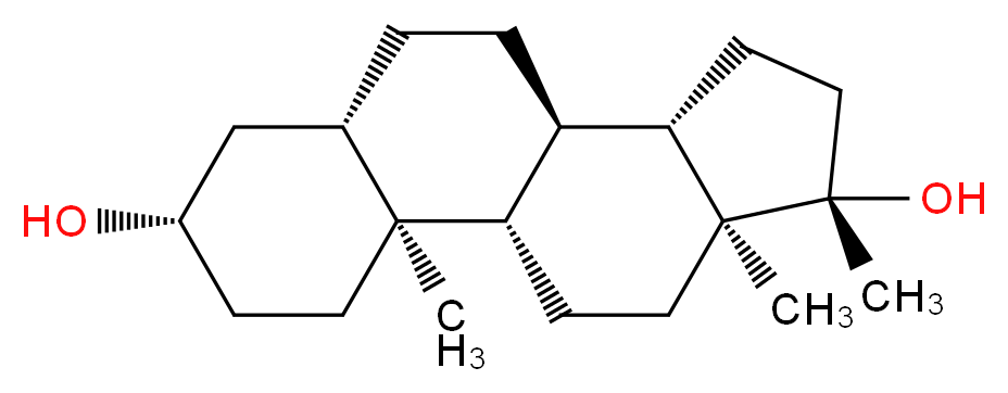 (1S,2S,5S,7S,10R,11S,14S,15S)-2,14,15-trimethyltetracyclo[8.7.0.0<sup>2</sup>,<sup>7</sup>.0<sup>1</sup><sup>1</sup>,<sup>1</sup><sup>5</sup>]heptadecane-5,14-diol_分子结构_CAS_641-83-8