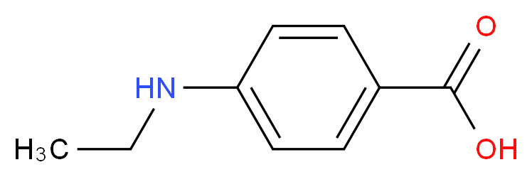 4-(ethylamino)benzoic acid_分子结构_CAS_7409-09-8