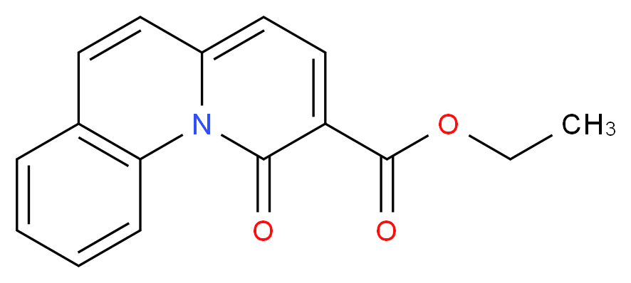 ethyl 1-oxo-1H-pyrido[1,2-a]quinoline-2-carboxylate_分子结构_CAS_101192-30-7