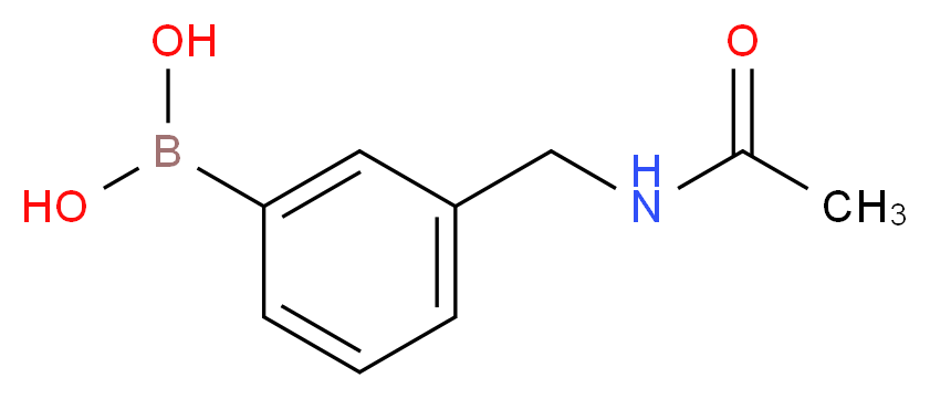 3-(Acetylaminomethyl)benzeneboronic acid 97%_分子结构_CAS_850568-42-2)