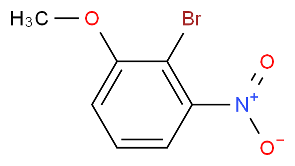 2-bromo-1-methoxy-3-nitrobenzene_分子结构_CAS_103966-66-1