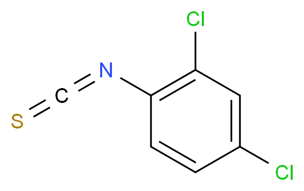2,4-dichlorophenyl isothiocyanate_分子结构_CAS_6590-96-1)