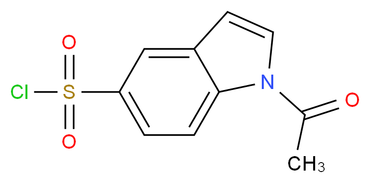 1-acetyl-1H-indole-5-sulfonyl chloride_分子结构_CAS_303019-19-4