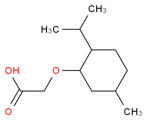 2-{[5-methyl-2-(propan-2-yl)cyclohexyl]oxy}acetic acid_分子结构_CAS_40248-63-3