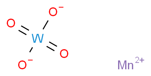 manganese(2+) ion dioxotungstenbis(olate)_分子结构_CAS_14177-46-9