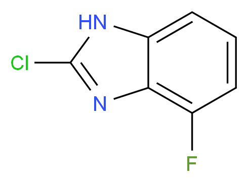 2-Chloro-4-fluoro-1H-benzo[d]imidazole_分子结构_CAS_256519-11-6)