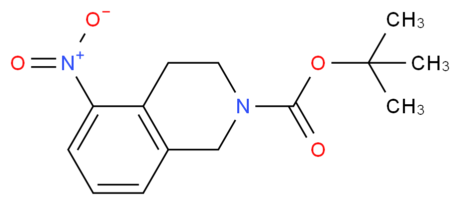 5-NITRO-3,4-DIHYDRO-1H-ISOQUINOLINE-2-CARBOXYLIC ACID TERT-BUTYL ESTER_分子结构_CAS_397864-14-1)