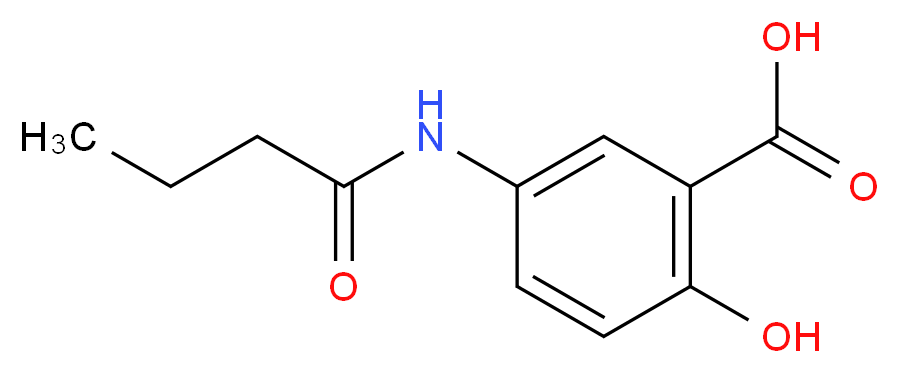 5-butanamido-2-hydroxybenzoic acid_分子结构_CAS_93968-81-1