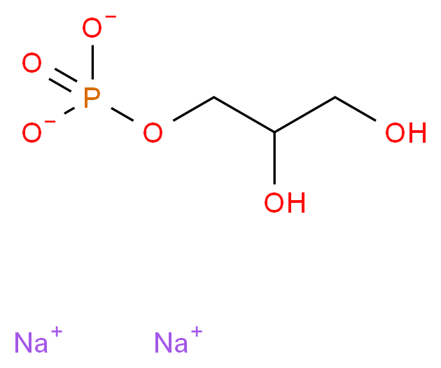 SODIUM GLYCEROPHOSPHATE (25%&alpha;) 30% H20_分子结构_CAS_819-83-0)