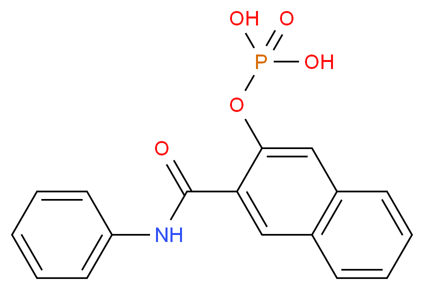 NAPHTHOL AS-PHOSPHATE_分子结构_CAS_13989-98-5)