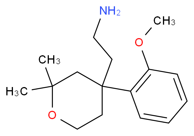 2-[4-(2-Methoxy-phenyl)-2,2-dimethyl-tetrahydro-pyran-4-yl]-ethylamine_分子结构_CAS_313692-98-7)