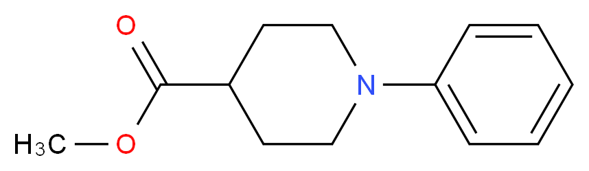 methyl 1-phenylpiperidine-4-carboxylate_分子结构_CAS_1093641-45-2