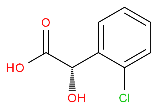 (S)-2-(2-Chlorophenyl)-2-hydroxyacetic acid_分子结构_CAS_52950-19-3)