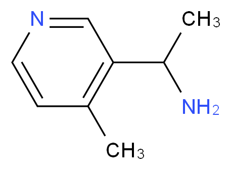 1-(4-methylpyridin-3-yl)ethan-1-amine_分子结构_CAS_)