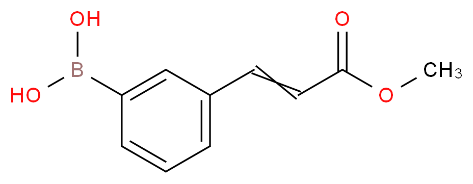 [3-(3-methoxy-3-oxoprop-1-en-1-yl)phenyl]boronic acid_分子结构_CAS_380430-59-1