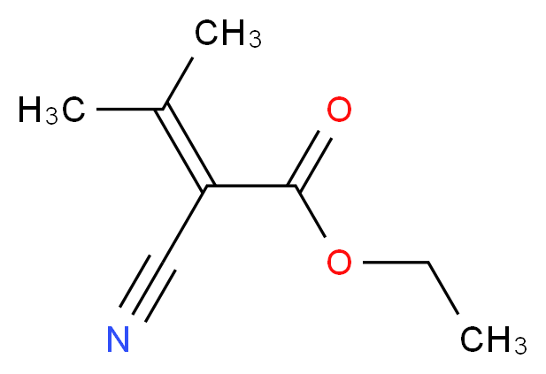 ETHYL-2-CYANO-3-METHYLCROTONATE_分子结构_CAS_759-58-0)