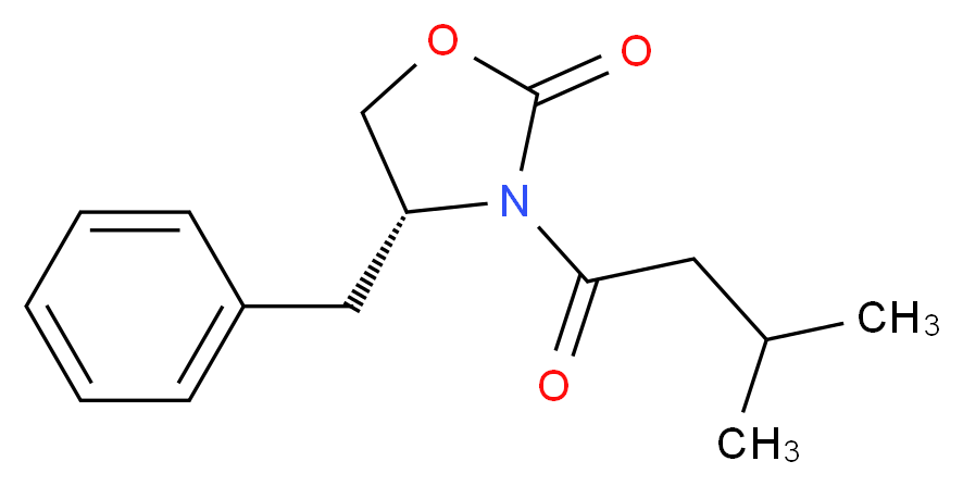 (r)-3-(3-methylbutanoyl)-4-benzyloxazolidin-2-one_分子结构_CAS_145589-03-3)