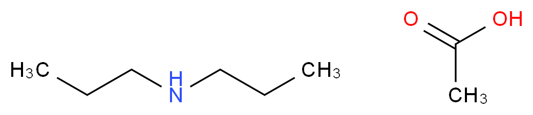 acetic acid; dipropylamine_分子结构_CAS_114389-69-4