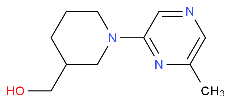 [1-(6-methylpyrazin-2-yl)piperidin-3-yl]methanol_分子结构_CAS_937795-91-0