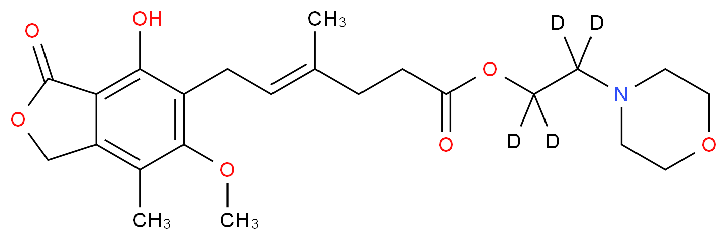 Mycophenolate Mofetil-d4_分子结构_CAS_1132748-21-0)