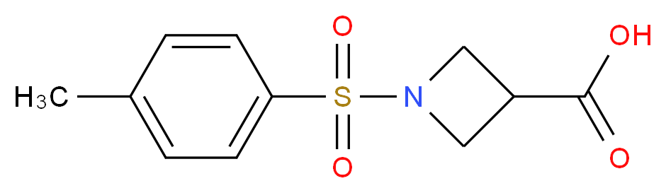 1-(4-methylbenzenesulfonyl)azetidine-3-carboxylic acid_分子结构_CAS_92993-58-3