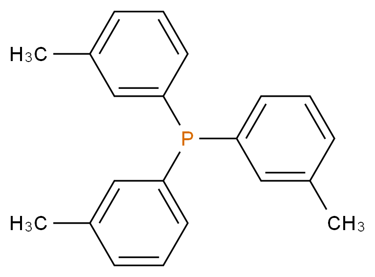 tris(3-methylphenyl)phosphane_分子结构_CAS_6224-63-1