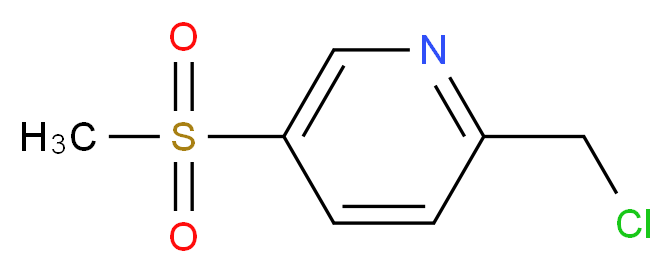 2-(chloromethyl)-5-methanesulfonylpyridine_分子结构_CAS_1196151-88-8