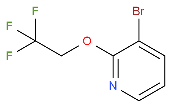 3-Bromo-2-(2,2,2-trifluoroethoxy)pyridine_分子结构_CAS_760207-89-4)