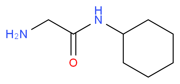 2-amino-N-cyclohexylacetamide_分子结构_CAS_16817-90-6