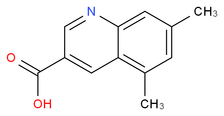 5,7-DIMETHYLQUINOLINE-3-CARBOXYLIC ACID_分子结构_CAS_948293-95-6)