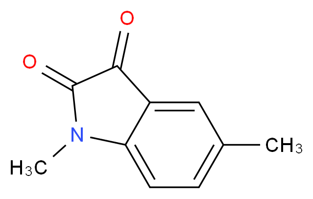 1,5-dimethyl-2,3-dihydro-1H-indole-2,3-dione_分子结构_CAS_66440-60-6