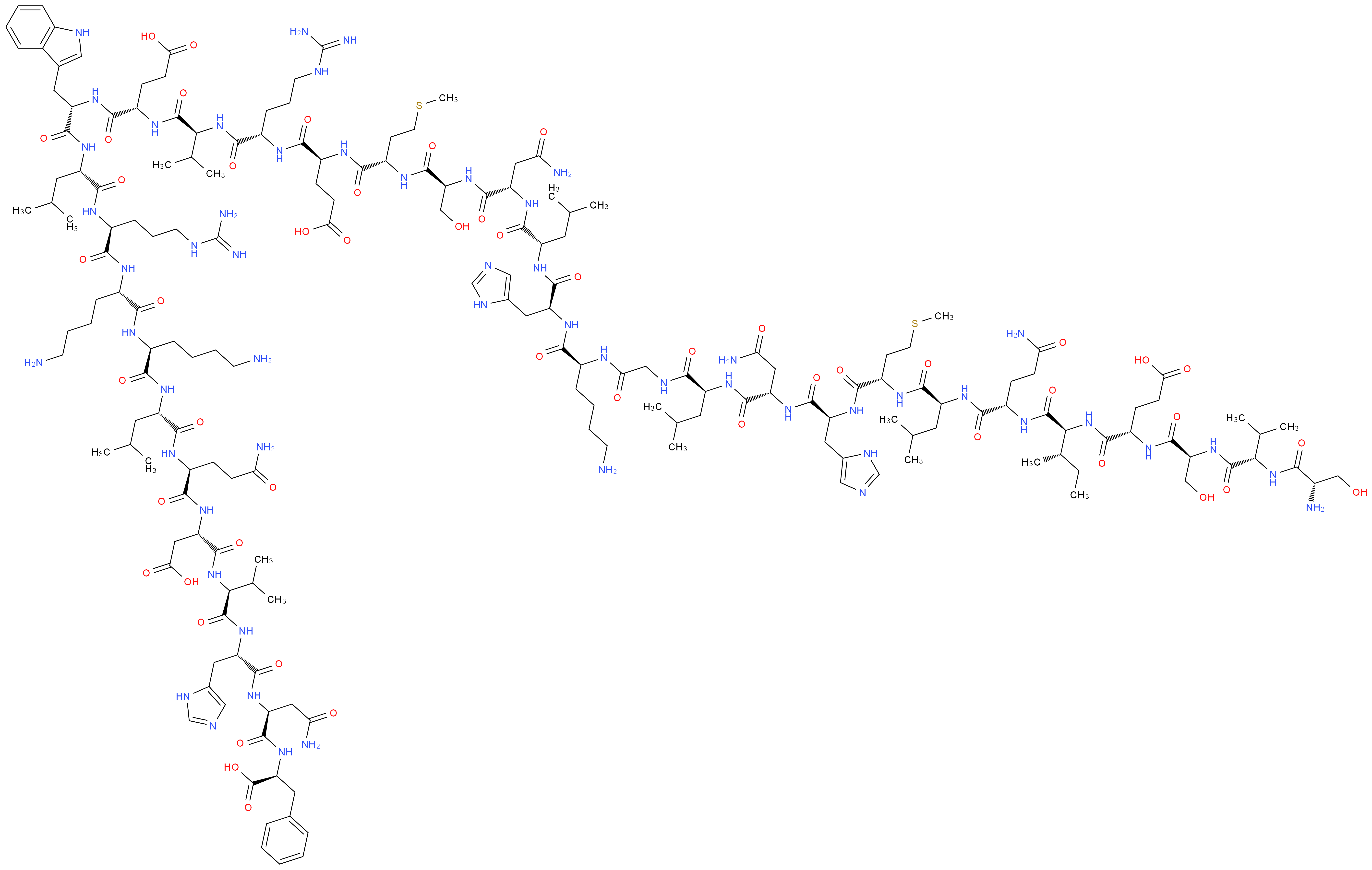 PARATHYROID HORMONE,Fragment 1-34_分子结构_CAS_52232-67-4)