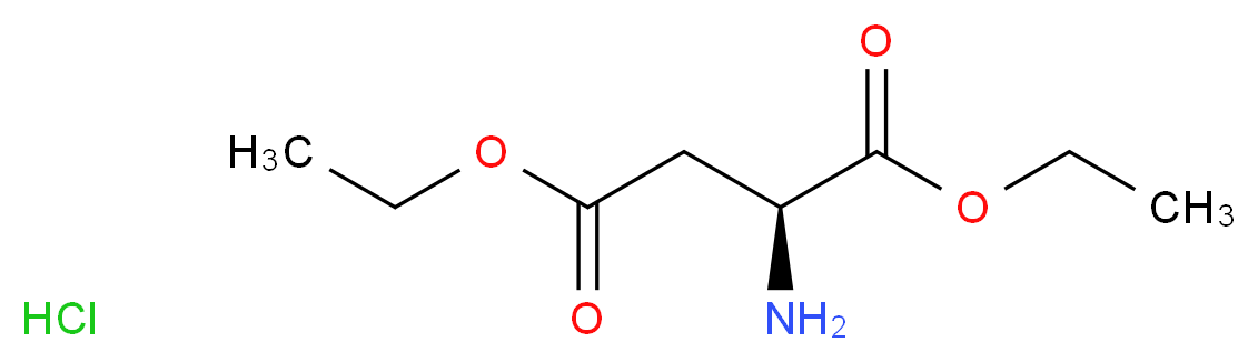 L-ASPARTIC ACID DIETHYL ESTER HYDROCHLORIDE_分子结构_CAS_16115-68-7)