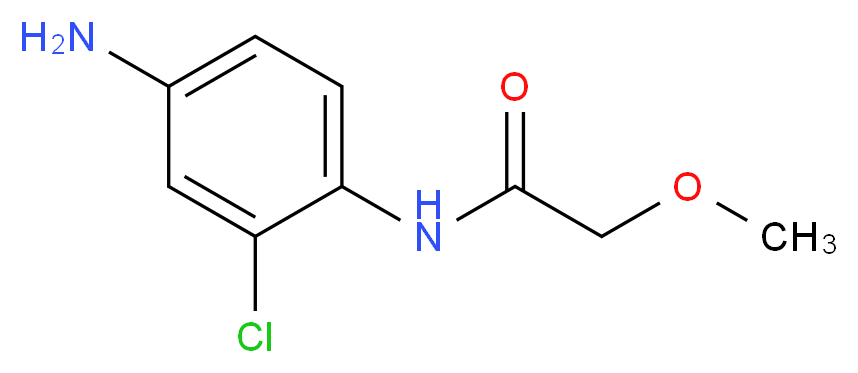N-(4-amino-2-chlorophenyl)-2-methoxyacetamide_分子结构_CAS_926219-03-6