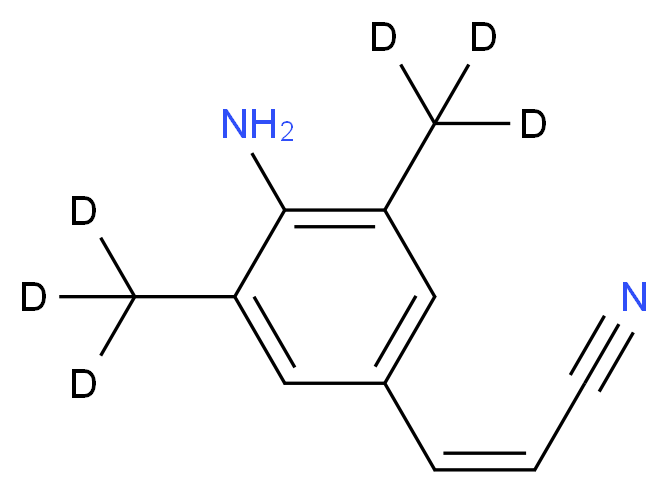 (Z)-3-(4-Amino-3,5-dimethylphenyl)acrylonitrile-d6_分子结构_CAS_)