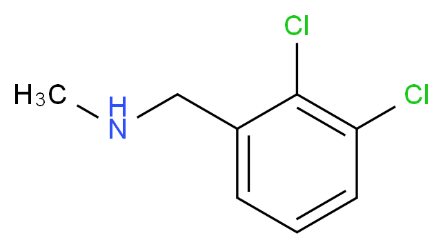 N-(2,3-dichlorobenzyl)-N-methylamine_分子结构_CAS_731827-07-9)