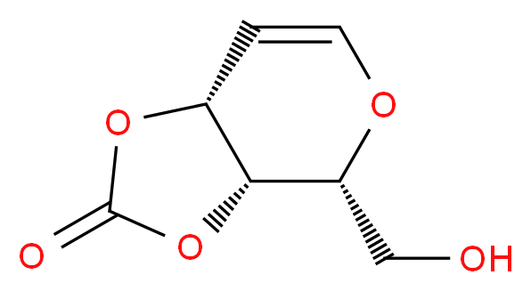 (3aR,4R,7aR)-4-(hydroxymethyl)-2H,3aH,4H,7aH-[1,3]dioxolo[4,5-c]pyran-2-one_分子结构_CAS_149847-26-7