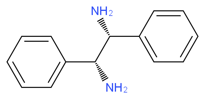 (1R,2R)-(+)-1,2-二苯基乙二胺_分子结构_CAS_35132-20-8)