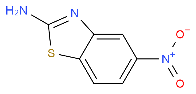 5-nitro-1,3-benzothiazol-2-amine_分子结构_CAS_73458-39-6