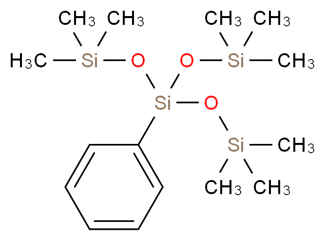 2,2,6,6-tetramethyl-4-phenyl-4-[(trimethylsilyl)oxy]-3,5-dioxa-2,4,6-trisilaheptane_分子结构_CAS_2116-84-9