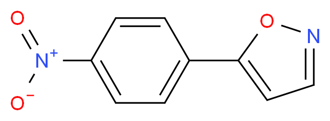 5-(4-Nitrophenyl)isoxazole_分子结构_CAS_)