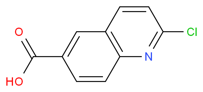 2-chloroquinoline-6-carboxylic acid_分子结构_CAS_849996-80-1