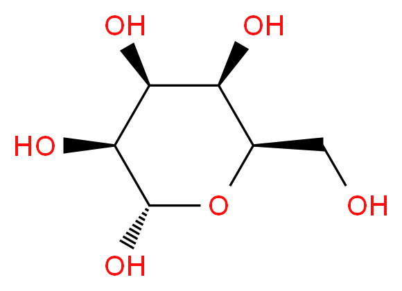 (2S,3S,4S,5R,6R)-6-(hydroxymethyl)oxane-2,3,4,5-tetrol_分子结构_CAS_7282-81-7